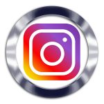 Logo instagram dengan background silver